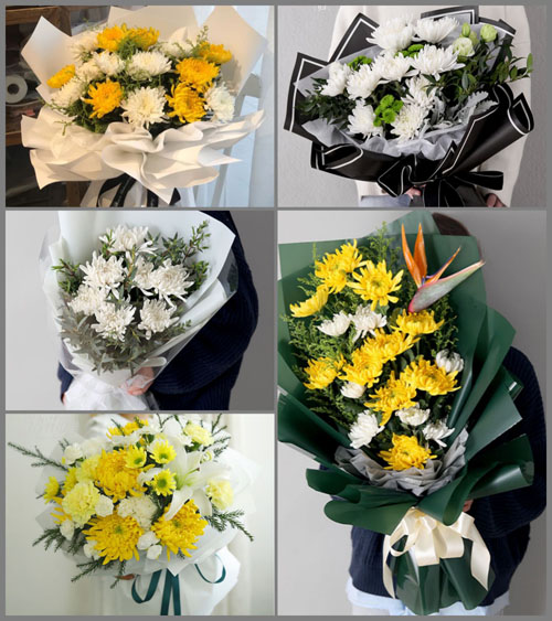 浙江省金华义乌市上溪镇云门村白事花束代送